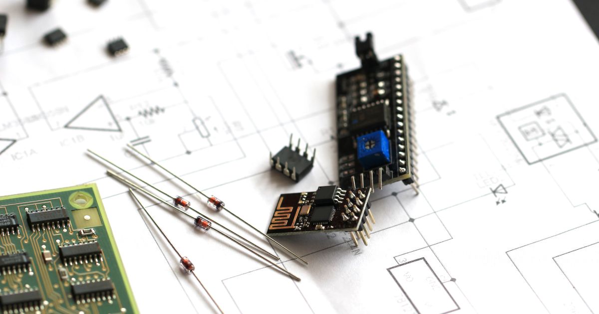 Symbole für Glyphen-Vektorelemente für elektronische Komponenten